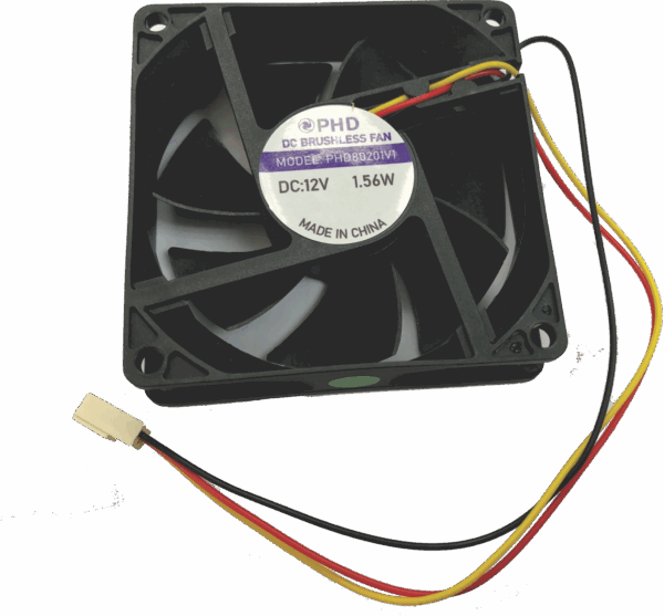 PHD80201V1 12V (80x80x20mm) 3 wire Fan