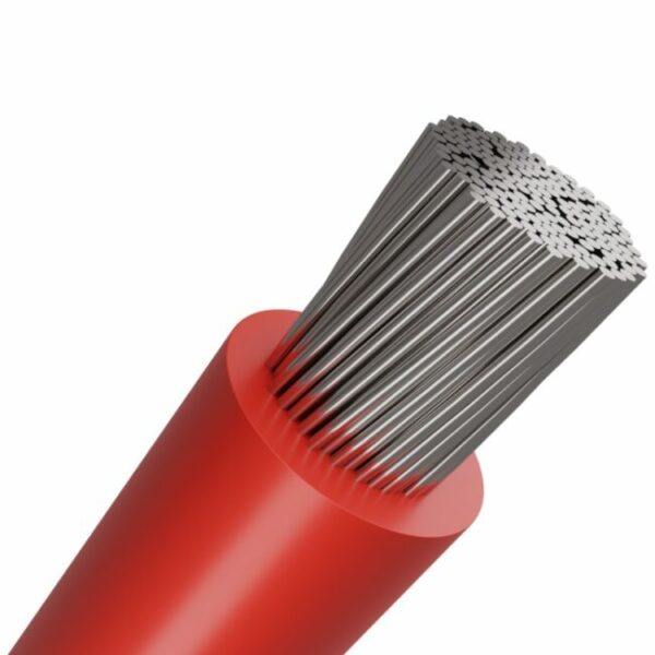 Silicone 0.50mm Cu-Tin Red Single Core